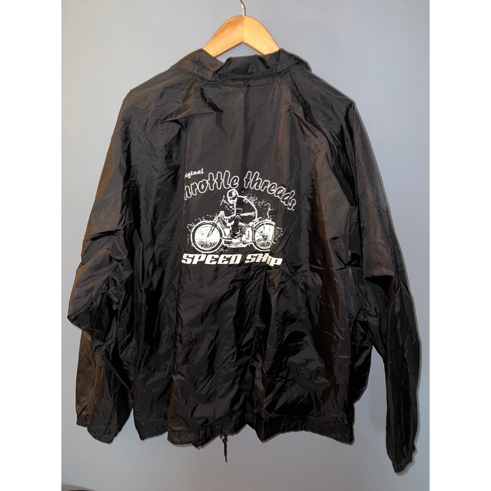 Sport-Tek Throttle Threads Speed Shop‎ Motorcycle Coaches Jacket Black 3XL